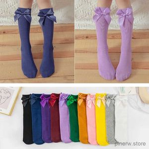 Детские носки для детей от 3 до 12 лет, летние однотонные носки с бантом ярких цветов, детские хлопковые, защищенные от комаров студенческие милые носки для танцев