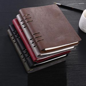 Deri Defter Vintage Sketchbook A5 25K Kişisel Günlük Planlayıcı Binder Seyahat Dergisi Memopad Pad Gündemi 1291