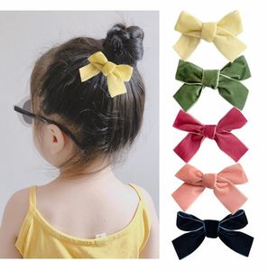 Bebek kızlar moda tatlı yay hairclips barrettes mini sevimli bebek yürümeye başlayan çocuk başlık klip