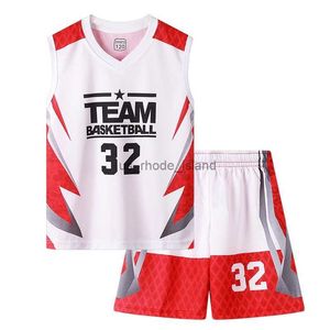 Giyim setleri yeni erkek kızlar yaz spor kıyafetleri çocuk basketbol üniforması 7-12y teenage çocuk erkekler ucuz spor formaları seti