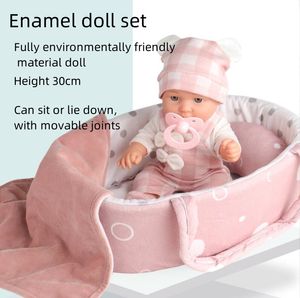 Yeni doğan konfor ev bebek oyuncak seti simüle bebek bebek seti çocuklar için çocuklar erkekler doğum günü dr dh4wh