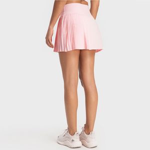 Бесплатная доставка Женщины плиссированные теннисные юбки с карманами шорты спортивные юбки с высокой талией гольф-шкорт