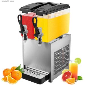 Kahve Yapıcıları Vevor 24L 36L 48L İçecek Dağıtıcı Suyu Milkshake Soda için Soğuk/Sıcak İçecek Makinesi Ticari Kullanım Q240219