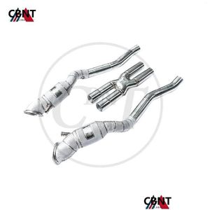 F12 için Manifold Parçaları Katalitik Konvertörlü 6.3L Egzoz Sistemi SS304 CATTED/KATLI BÜYÜK BÜYÜK EGZACI KAYDIRLARI BORU DROAK DHLXO