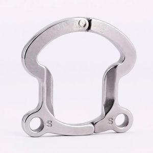 Acessórios de dispositivos de castidade anel anti-off de aço inoxidável para gaiola de galo masculino dispositivo anti-retirada brinquedo sexual para homens