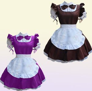 Sexy Costume da cameriera francese Gothic Lolita Dress Anime Cosplay Sissy Maid Uniforme Ps Size Costumi di Halloween per le donne 2021 Y02478614