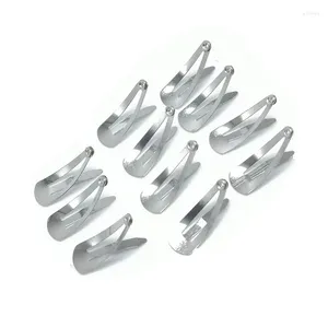 Saç Aksesuarları 30 PCS Gümüş Klipler Kızlar Metal Barrettes Snap Clip Saç Taşları Base Tutarlar Saç Modeli Çörek Diy Başlık El Yapımı Bebek Headwear