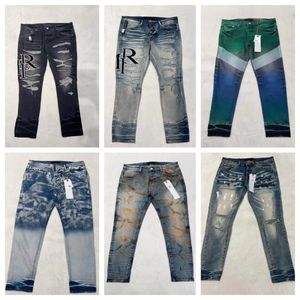 24 Дизайнерские мужские джинсы Реальные фотографии Модные джинсы в стиле хип-хоп на молнии моющиеся джинсы с алфавитом Ретро-модные мужские дизайнерские джинсы облегающего кроя для езды на мотоцикле Размер 29-40.