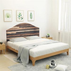 Wandaufkleber, Retro-Holz-Kopfteil für Schlafzimmer, Bett, Hintergrund, Dekor, bunte Maserung, Poster, selbstklebende Tapete, PVC