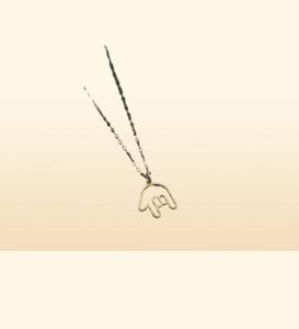 10 шт., ожерелье с подвеской в виде жестов рук, ожерелье «Я люблю тебя», ожерелье на языке жестов, ожерелье для сестры, ожерелье ASL Rock, Jewelry252d4882235