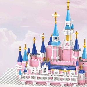 Bloklar Fantezi Kalesi Yapı Blokları Kız Prenses Yüksek Zorluk Çocuk Bulmacası Oyuncak