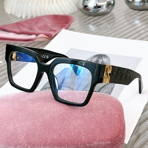 Optik Çerçeve Tasarımcı Güneş Gözlüğü Kadınlar Mui Mui Basit ve Şık Modern Sofistike Okuma Gözlükleri Özelleştirilebilir Lensler Lunetler De Reçete