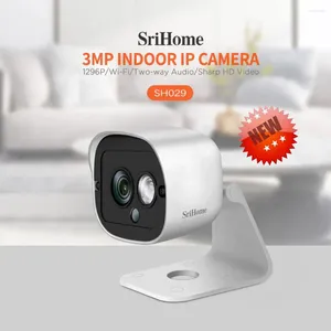 Srihome sh029 3.0mp mini wifi ip kamera akıllı ev gece görüşü mobil görüntüleme insan izleme alarmı iki yollu ses cctv bebek monitörü