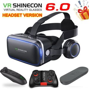 Original VR shinecon 6 0 Standard edition and headset version virtual reality VR glasses headset helmets Optional controller LJ200213S