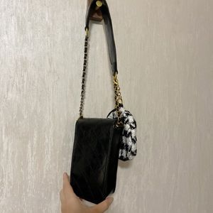 Parti Hediyeleri Moda Kadınlar Siyah Kozmetik Çanta Para Çantası Cep Telefon Çantaları Klasik Zincir Hediye Kutusu ile Popüler Eşyalar AN295D