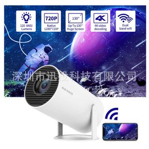 Projectors Magcubic Projector Hy300 4K Android 11 Dual Wifi6 200 ANSI Allwinner H713 BT5.0 1080P 1280*720P Home Cinema Outdoor Projetor Q231128