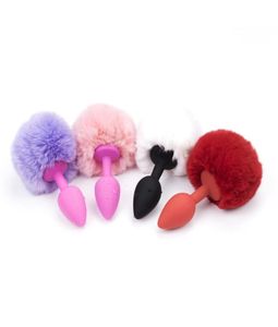 Mabangyuan Hair Ball Tail Задний корт Силиконовая анальная пробка Альтернативный флирт Эротические товары для взрослых для мужчин и женщин с Rubb9783340