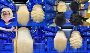 Wendyhair 613 Блондинка Полные парики шнурка Бразильские 100 человеческих волос Парики знаменитостей Натуральная линия волос Гладкие волосы ребенка Здоровый конец Хорошо Fe3010217