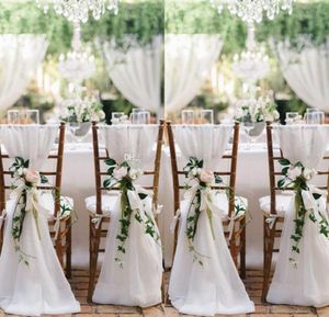 2016 New Designer Chair Sashes Wedding Accessory Cheap Wedding Supplies Wedding Decoration Ruffles Chiffon Chair Covers3300544