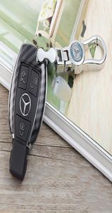 Mercedes A B C E Sınıfı W204 W205 W212 W213 GLC GLA GLA GLK GLA CLA Karbon Fiber ABS Plastik Anahtar Kılıf Kapak Zincir Zincir Keyasyon Anahtarı2362515