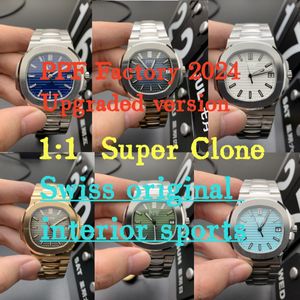 Lüks Erkekler Saat Tasarımcısı Saatler 40mm Yüksek Kaliteli Sapphire Cam Su Geçirmez 904L Mavi Dial Gül Altın Saatler İsviçre Spor Elmas İzle Kutu Garanti Kartı