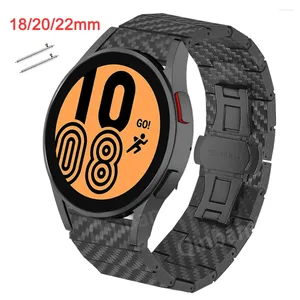 Samsung Galaxy 3 4 46mm 42mm 44/40 Active2 Karbon Fiber Desen Bileklik Huawei GT2 Amazfit GTR2