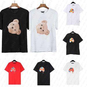 Erkekler için Erkek T Shirt Tasarımcı Gömlek Tişört Lüks Marka Üstler Klasik High Street Decapited Teddy Küçük Ayı Köpekbalığı Grafik Baskı Moda Yuvarlak Yuvarlak YAZ Boyun