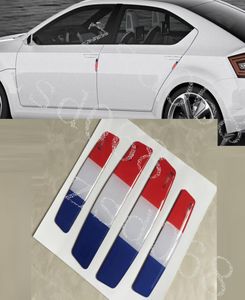 Araba Stil Fransa Bayrak Araç Kapısı Koruyucu Sticker Kristal Anticollicion Çubuk Kapı Antiscratch Bar Anticollicion Sticker49333309
