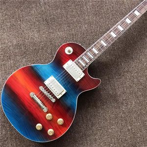 Elektro Gitar Customlp Sta ndard Renk Gökkuşağı Maun Vücut Gülağacı Kara Kara Kara Kara Kara Kara Kara Kara Kara Keyki Özelleştirme Freeshipping