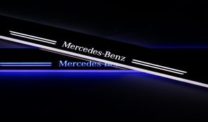 Акриловая движущаяся светодиодная педаль приветствия, автомобильная накладка, педаль, освещение на пороге для Mercedes GLK 2013-20156371028