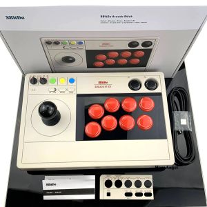 Joysticks Rocker Oyun Denetleyicisi 8bitdo V3 Arcade Controller 3 Mod Nintendo için Dövüş Çubuğu Nintendo Switch Noel için Mükemmel Hediye