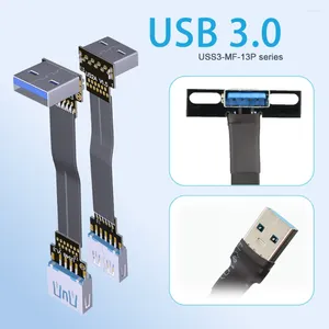 Bilgisayar Kabloları FPV USB 3.0 Erkek - Kadın Tip A İnce Düz Şerit Kablo Veri Keli