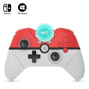 Gamepads Kablosuz Destek Bluetooth Gamepad Uyumlu Nintendo Switch Pro/USB PC NS Pro Game Joystick NFC 6Axis Titreşim