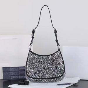 Модные сумки на ремне женские дизайнерские сумки из атласа с имитацией кристаллов и украшением