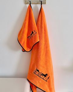 Классический оранжевый костюм-тройка из банного полотенца с микронной вышивкой, комбинированный подарочный набор для рук, свадебные деловые преимущества
