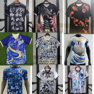 Camisetas masculinas 23/24 Japão Boy Player Futebol Jerseys Anime Wukong Cartoon Isagi Atom Tsubasa Minamino Itakura Mitoma 2024 Uniforme Japonês Dragão 2k7k