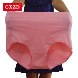 Kadın Panties CXZD artı Boyutu Kadın Lingerie Pamuk Kısa Griller İçin Yüksek Bel Yılı