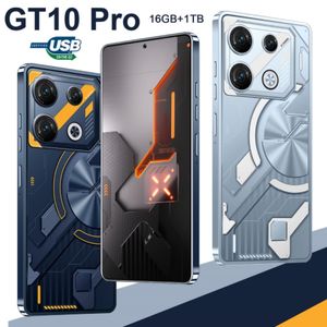 7.3 Polegada gt10pro android smartphone à prova ddustágua à prova de poeira à prova de choque wifi câmera dupla tudo-em-um 256gb 512gb 1tb rom 8gb ram telefone celular