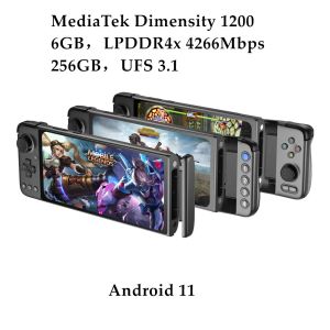 Jogadores GPD XP Plus 6.81 polegadas MediaTek Dimensity 1200 6G / 256G Android 11 Console de jogos portátil para MOBA FPS PS2 Retro Video Games Player