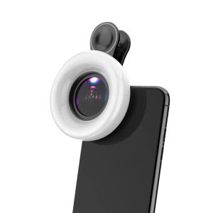 Equipments Universal Selfie Led Yüzük Flash Işık Taşınabilir Cep Telefon 50 LEDS selfie lambası parlak halka klip 15x Fotoğraf Telefon Macro L