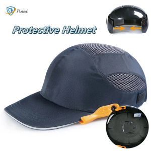 Snapbacks 2021 Yeni Güvenlik Bump Kapağı Sert İç Kabuk Koruyucu Kask Beyzbol Şapka Stili Çalışma Fabrikası Dükkanı Taşıyan Kafa Koruması