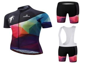 Miloto New 2018 Pro Team Team Cycling Jersey Set MTB Bike Uniform Cycle Frush Ropa Cycling Jersey Bib Shorts Cycling Set Maillot Ciclis2897789