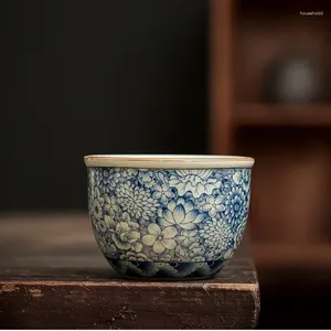 Чайные чашки с полными цветами, керамическая открывающаяся китайская чашка, антикварная керамика, красивый набор, чайная посуда, кружки для церемонии