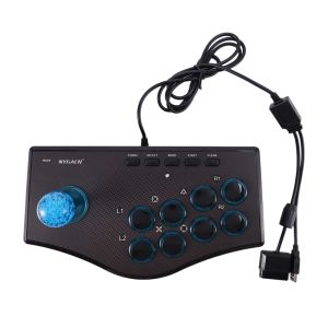 Контроль ретро -аркадного игрового контроллера USB Joystick для PS2/PS3/PC/Android Smart TV встроенный вибратор Eight Direction Joystick