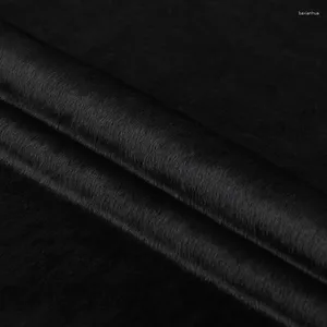 Tecido de roupas high-end sorrel alpaca topo luxo alto teor de tecidos pretos de cabelos compridos pano de lã