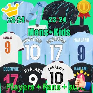 Soccer Jerseys HAALAND MANS CITIES Kits GREALISH BERNARDO MAHREZ Erling 23 24 Jerseys DE BRUYNE FODEN RODRIGO Goalkeeper Kit Kids Football Shirt S Shirts FON s