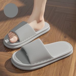 Тапочки из ЭВА для женщин, домашние нескользящие тапочки для душа, резиновые сандалии серого цвета