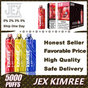 Otantik jex 5000 puf tek kullanımlık vape kalem% 5 örgü bobin 12ml önceden doldurulmuş pod 600mAh pil e sigara 10 lezzet vs elf puflar 5k