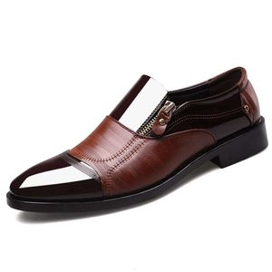 Sapatos formais masculinos, mocassins zuauoot, sapatos de cauda de cauda de gravata pontiagudos de couro 793