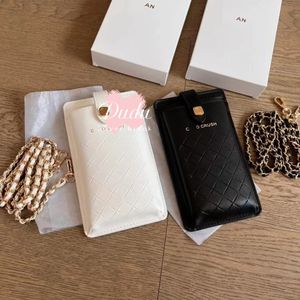 Depolama Çantaları 10x18x1.5cm Metal zincirle Moda Kartları Tutucu Klasik Telefon Çantası C Crush Hediye Kutu ile